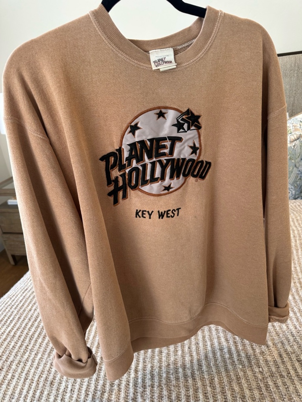 Vintage 90’s Planet Hollywood Key West Crewneck Sweatshirt - Tan - Men’s XL